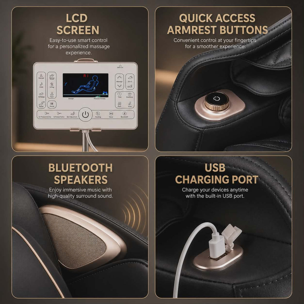 4D Zero Gravity Massage Chair — Full Body Luxury Relief