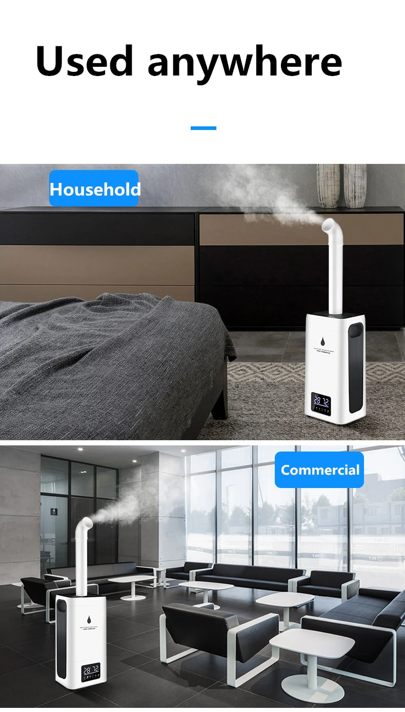 AirLux™ Pro — 23.8L Smart Ultrasonic Humidifier for Large Spaces