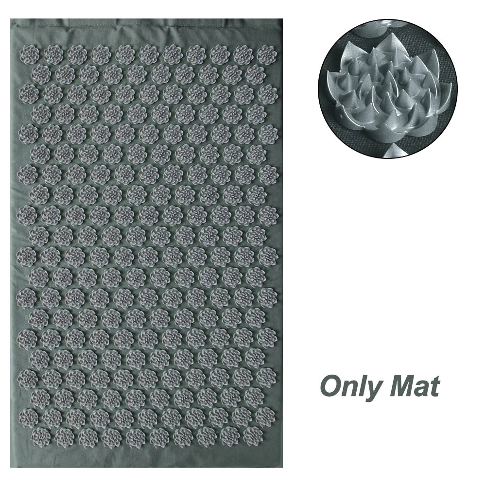 Acupressure Yoga Mat & Pillow Set | Full Body Relaxation, Recovery & Stress Relief