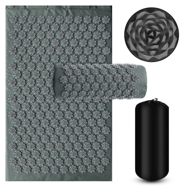 Acupressure Mat & Pillow Set | Natural Muscle Relief, Stress Recovery & Deep Relaxation