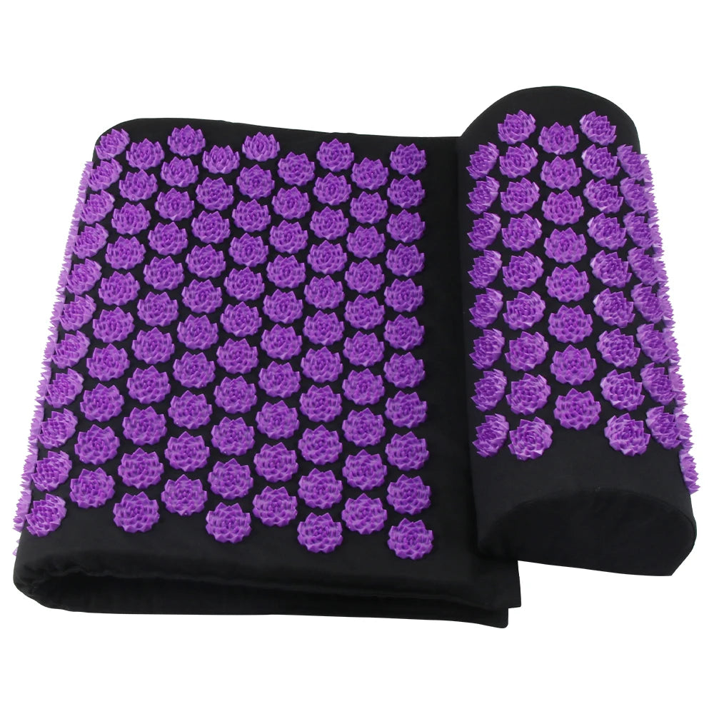Acupressure Yoga Mat & Pillow Set | Full Body Relaxation, Recovery & Stress Relief