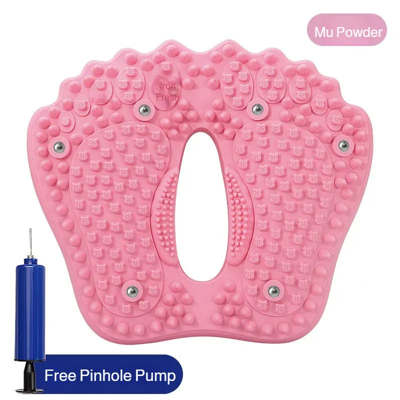 3D Magnetic Acupressure Foot Mat | Inflatable Balance Cushion for Wellness & Recovery