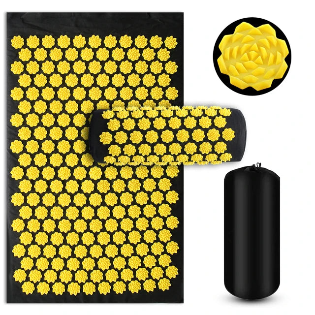 Acupressure Mat & Pillow Set | Natural Muscle Relief, Stress Recovery & Deep Relaxation