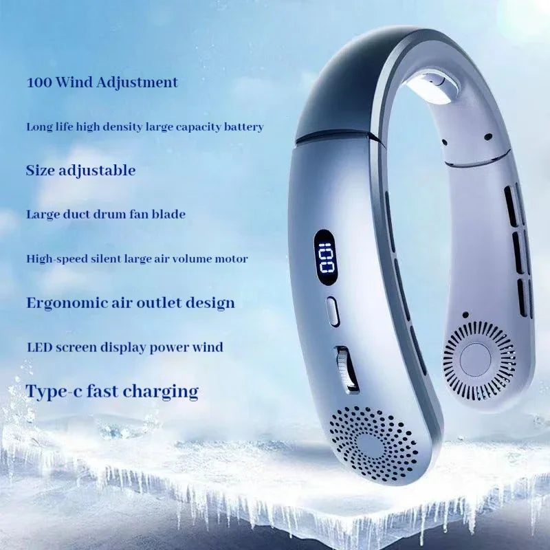 CoolBreeze Pro™ Neck Fan — Hands-Free Personal Cooling, Anywhere