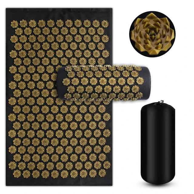 Acupressure Mat & Pillow Set | Natural Muscle Relief, Stress Recovery & Deep Relaxation
