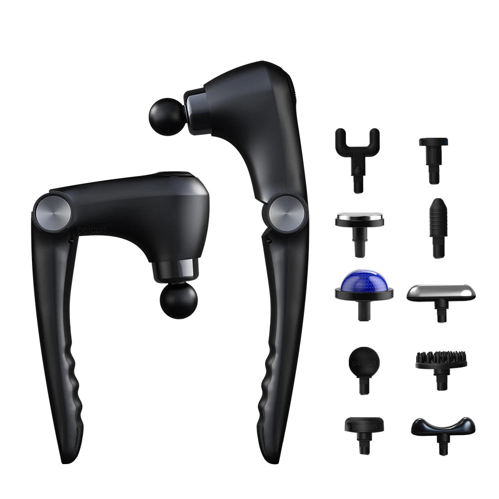 Professional Deep Tissue Massage Gun | 9-Speed Percussion Therapy with Hot & Cold Attachments