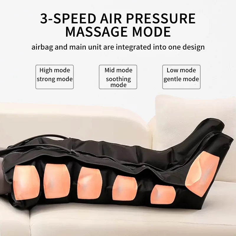 Air Compression Leg Massager | Deep Relief for Feet, Calves & Thighs
