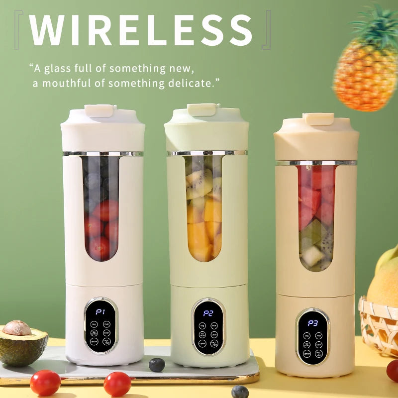 VitaBlend Pro™ Portable Blender — 12-Blade 530ml Smart Juicer with 4 Preset Modes