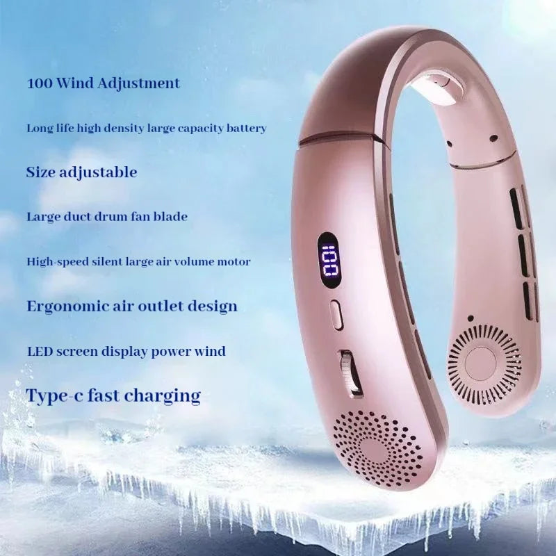 CoolBreeze Pro™ Neck Fan — Hands-Free Personal Cooling, Anywhere