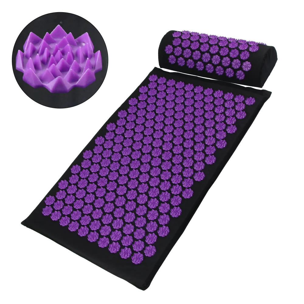 Acupressure Yoga Mat & Pillow Set | Full Body Relaxation, Recovery & Stress Relief