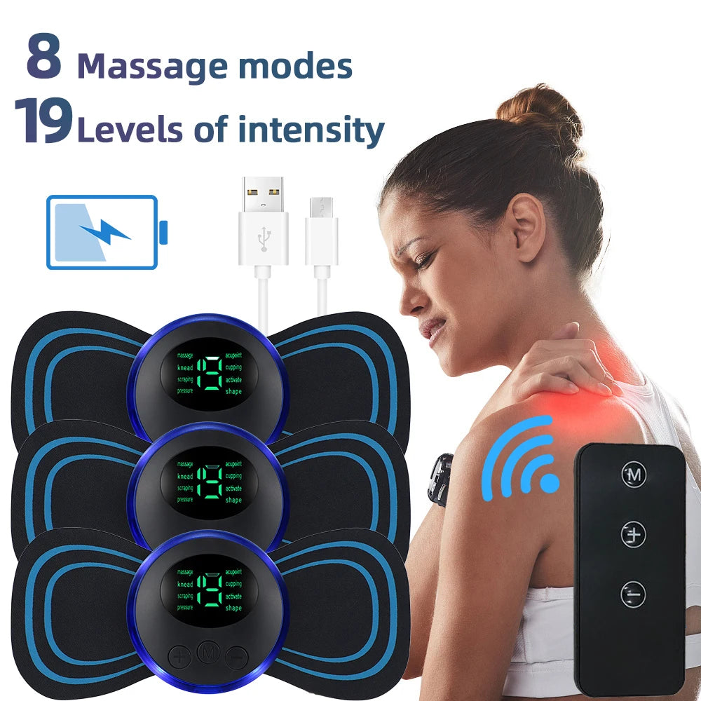 Smart EMS Therapy Massager | Neck, Back & Full Body Muscle Relief