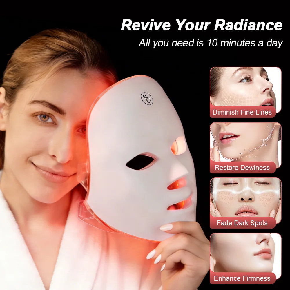270 LED Facial Therapy Mask | 7-Mode Light Therapy for Glowing, Youthful Skin