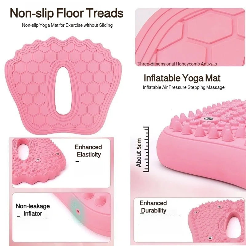 3D Magnetic Acupressure Foot Mat | Inflatable Balance Cushion for Wellness & Recovery