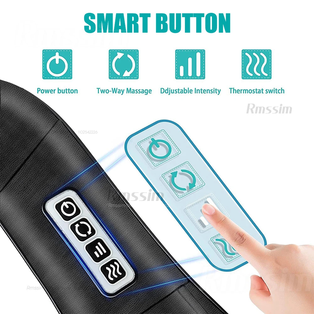 Say Goodbye to Neck Pain | Heated Shiatsu Neck Massager