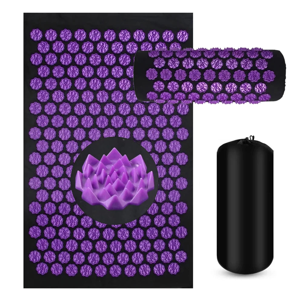 Acupressure Mat & Pillow Set | Natural Muscle Relief, Stress Recovery & Deep Relaxation