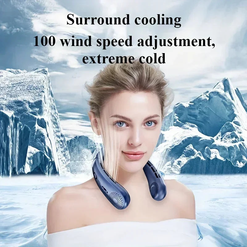 CoolBreeze Pro™ Neck Fan — Hands-Free Personal Cooling, Anywhere
