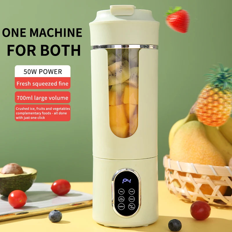 VitaBlend Pro™ Portable Blender — 12-Blade 530ml Smart Juicer with 4 Preset Modes