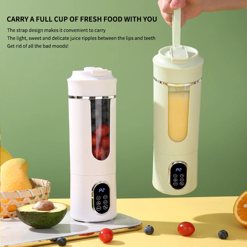 VitaBlend Pro™ Portable Blender — 12-Blade 530ml Smart Juicer with 4 Preset Modes