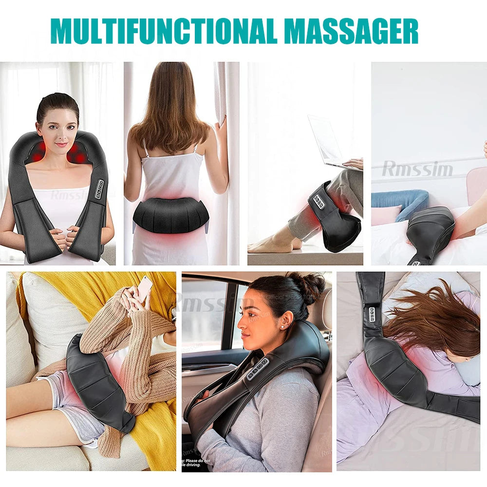 Say Goodbye to Neck Pain | Heated Shiatsu Neck Massager
