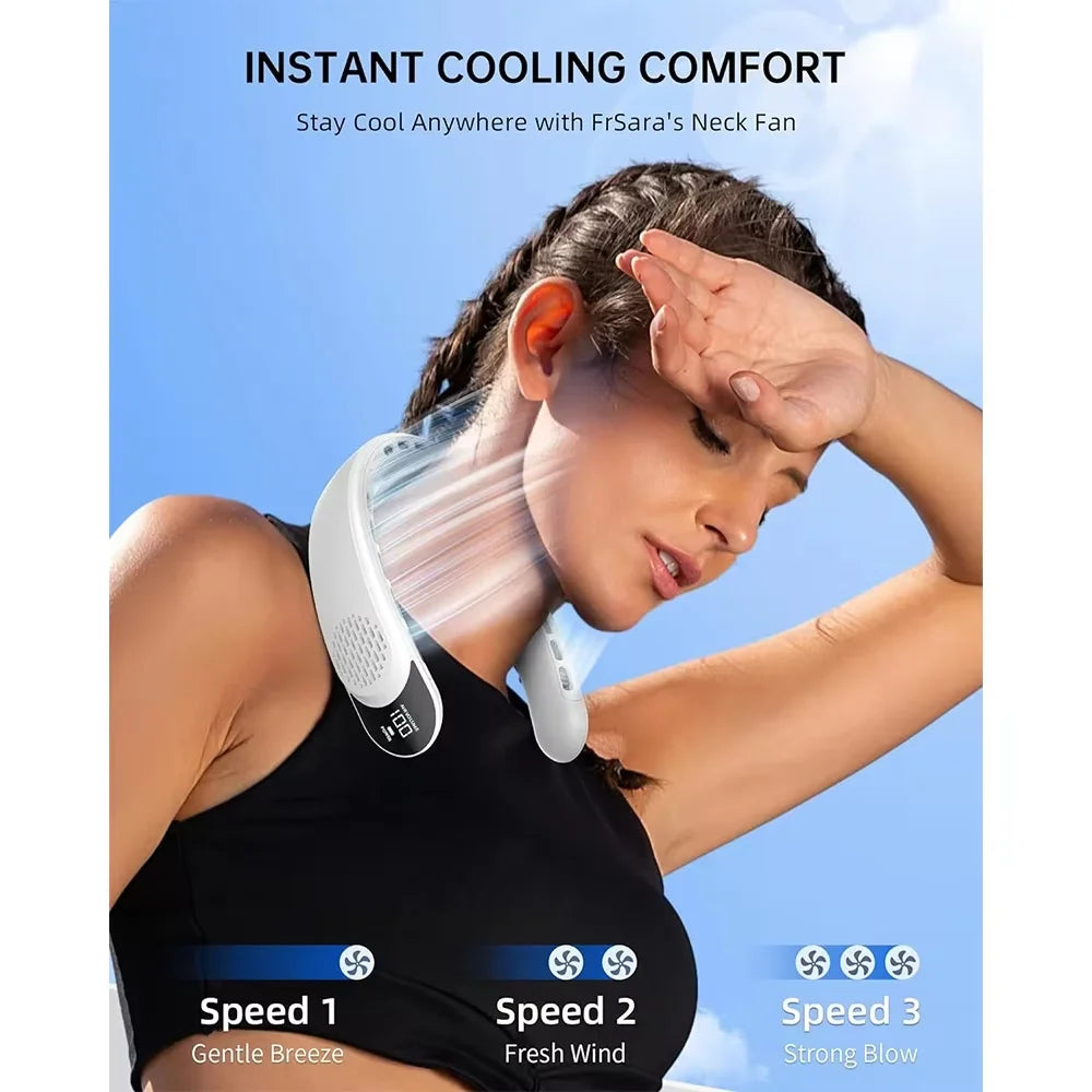 Turbo Neck Fan Pro — Hands-Free Bladeless Cooling Fan
