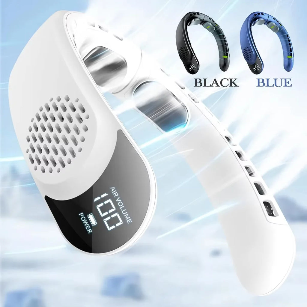 Turbo Neck Fan Pro — Hands-Free Bladeless Cooling Fan