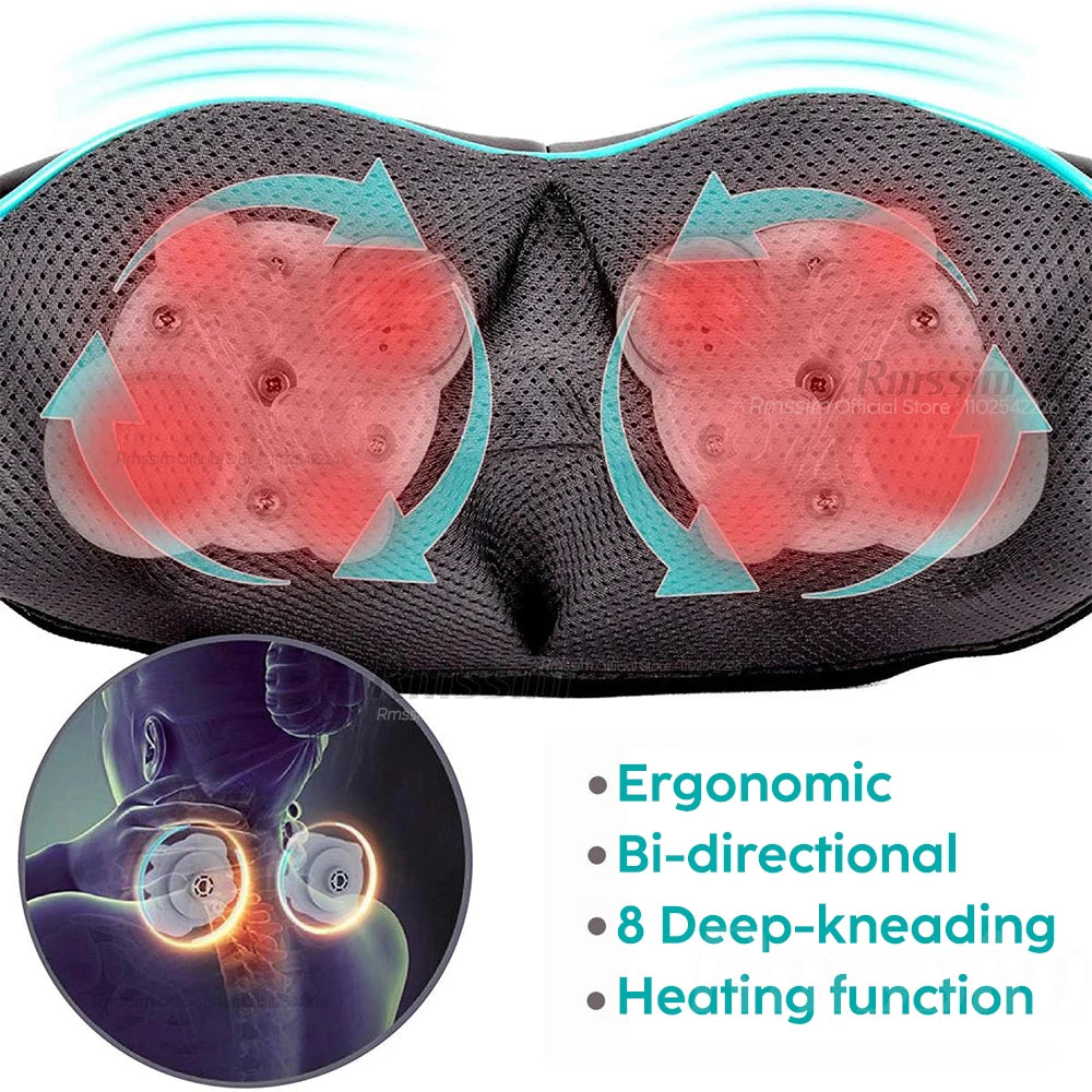 Say Goodbye to Neck Pain | Heated Shiatsu Neck Massager