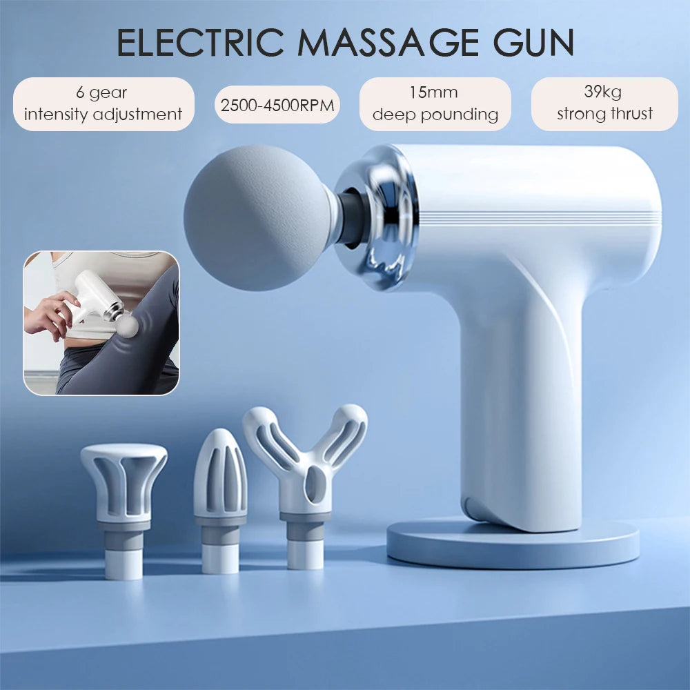 Portable Mini Massage Gun | 6-Speed Deep Tissue Percussion Therapy for Full Body Relief