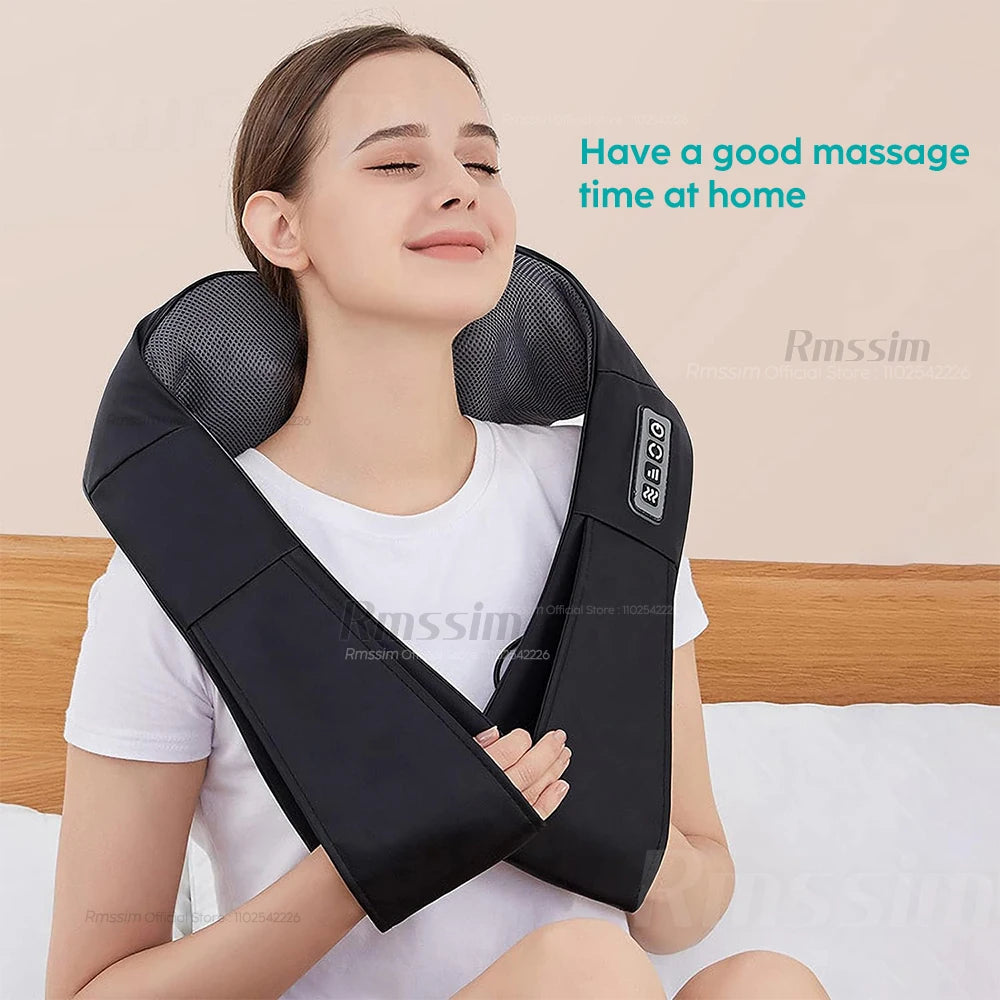 Say Goodbye to Neck Pain | Heated Shiatsu Neck Massager