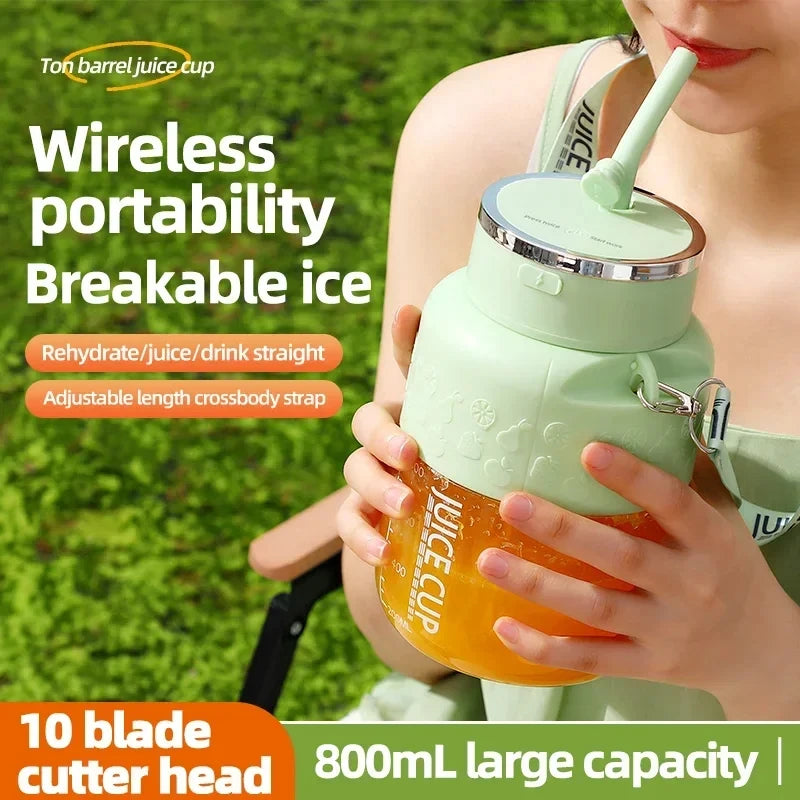 ProBlend™ Portable Juicer — 10-Blade Wireless Blender for Fresh Juice Anywhere