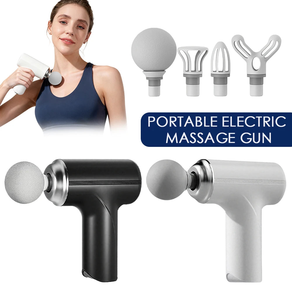 Portable Mini Massage Gun | 6-Speed Deep Tissue Percussion Therapy for Full Body Relief